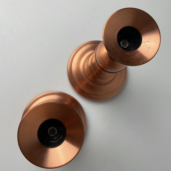 Pair Copper Candle Stick Holders Fantasy Copperware Ltd - Picture 2 of 10